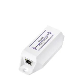 Zgjerues PoE CUDY Gigabit PoE+, 100 m, montim në mur, i zi