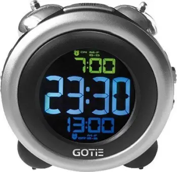 Orë alarmi Gotie GBE-300S, digjitale, dy alarme, argjendtë