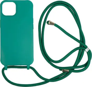 Mbrojtëse me rrip Origin Lanyard Case, për iPhone 14, TPU, jeshile e errët