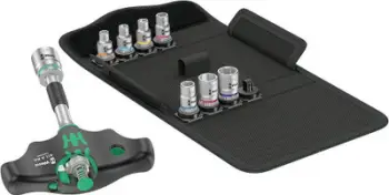 Set soketash Wera Kraftform Kompakt 400 RA, 1/4", 9 pjesë, imperial
