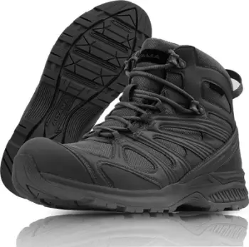 Çizme taktike Altama Aboottabad Trail Mid Waterproof, për meshkuj, të papërshkueshme nga uji, të zeza