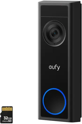 Kamerë zile Eufy C31 2K, video 2K FHD, me MicroSD, e zezë