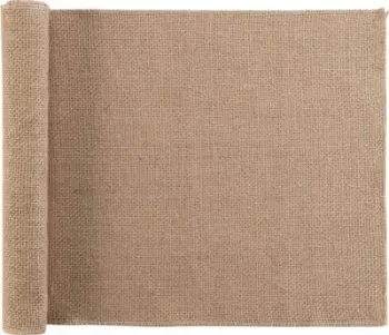 Rrip tavoline Douceur d’Intérieur Leny, 35 x 140 cm, jute, kafe