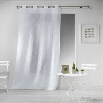 Perde me unaza Douceur D'intérieur Haltona, 240x140 cm, poliester, e bardhë