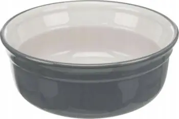 Pjatë qeramike për qen Trixie Heavy, 1.6L, antirrëshqitëse, gri