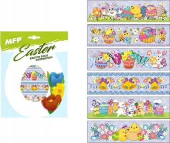 Mbështjellës vezësh Pashke MFP Easter, set 12 copë, motive shumëngjyrëshe