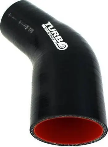 Lidhës silikoni TurboWorks Pro, reduktues 45°, 45 63mm, i zi