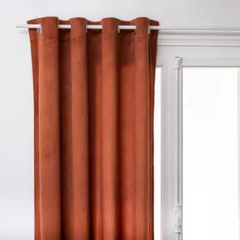 Perde Atmosphera MATTE LILOU, 140 x 260 cm, poliester, portokalli mat
