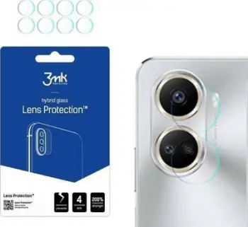Mbrojtës xhami për kamera 3MK Lens Protect Huawei Nova 10 SE, set 4 copë, transparen