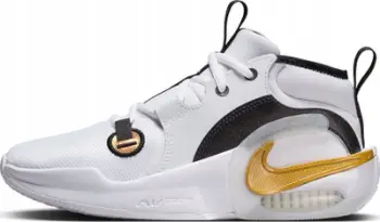 Atlete basketbolli Nike Air Zoom Crossover, për djem, të bardha me ari