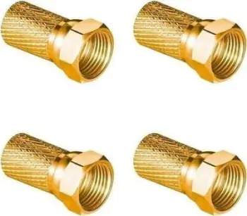 Set konektorë F sat Vayox LB0104, 6.8mm, ari, 4 copë