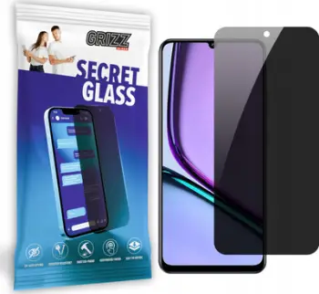Xham mbrojtës privatësie Grizz SecretGlass për Realme Narzo N61, xham + film, shtresë qeramike, transparent