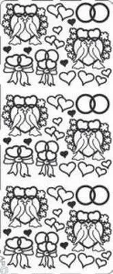 Ngjitës dekorativ Galeria Hobby Openwork Sticker, 10x23 cm, ngjyrë ari