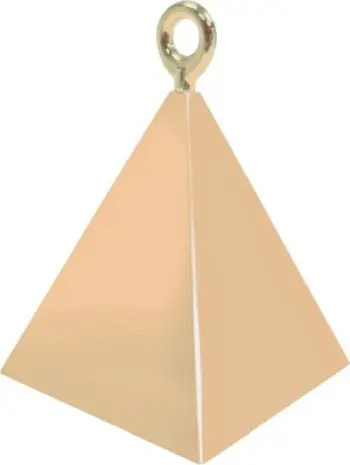 Balast për tullumbace Amscan Pyramid, 110g, rozë ari