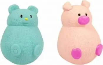 Lodër qenësh Duvo+ Latex Bear/Pig, 10x9x13cm, shumëngjyrëshe