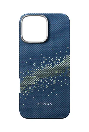 Mbrojtëse për celular Pitaka Tactile Woven, StarPeak Milky Way Galaxy për iPhone 16 Pro