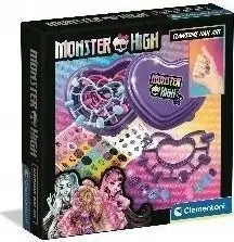 Set kozmetik për thonj Monster High Clementoni, ngjitësa dekorues, kuti zemër vjollcë