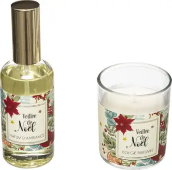 Set aromatik Fééric Lights Veillée de Noël, sprej 100ml, qiri 90g, shumëngjyrësh
