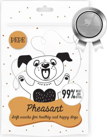 Shpërblime për qen Paka Zwierzaka Pepe Mini Chunkies Pheasant, 70g, me mish fazani