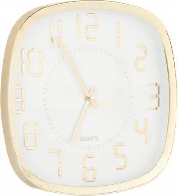 Orë murale Gift Decor Golden Champagne, kuarc, 31 cm, e artë