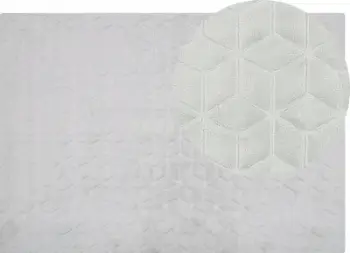 Tapet Beliani THATTA Faux Fur, 160x230 cm, gri e çelët