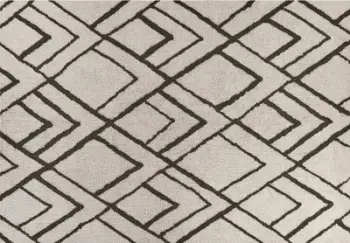 Tapet Beliani YESILKOY, 160x230 cm, pambuk, i bardhë jeshil i errët
