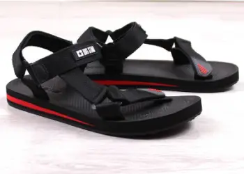 Sandale meshkujsh BIG STAR DD174717, sportive, shirit i rregullueshëm, të zeza