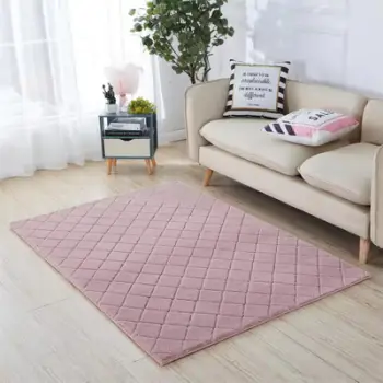 Tapet LAVI Fur Rug, 160x230 cm, pellush poliester, rozë