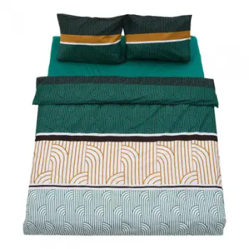 Komplet çarçafësh Double Deco, 4 pjesë, 100% pambuk