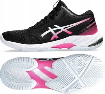Atlete volejbolli Asics Netburner Ballistic FF MT 3 W, për femra, të zeza me rozë