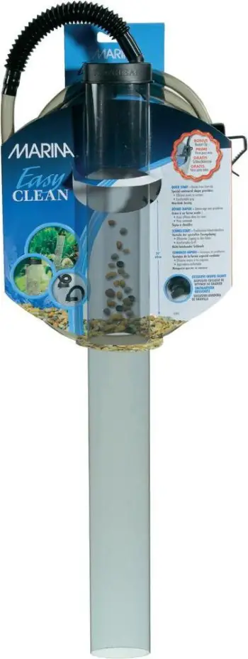 Pastrues zhavorri për akuarium Marina Easy Clean, manual, transparent