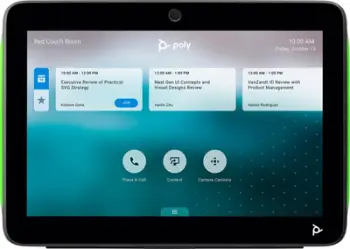 Kontroller me prekje HP Poly TC10, ekran me prekje, për menaxhim takimesh, i zi