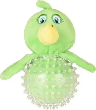 Lodër qenësh Flamingo WILCO Chicken, 16cm, TPR me fishkëllimë, jeshile