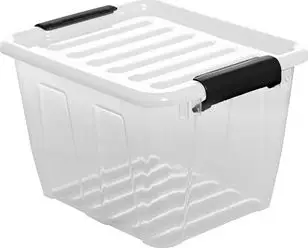 Kuti plastike PlastTeam Home Box, 3L, me kapak, transparente