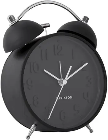 Orë me alarm Karlsson Classic Bell KA5784BK, e zezë