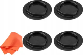 Kapak lente JJC për Sony E Mount, set 4 copë, i zi