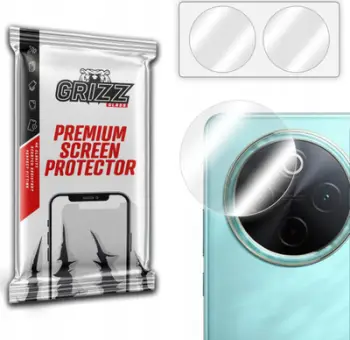 Qelq mbrojtës kamerë 2 copë për Vivo Y300 Pro, hibrid, transparent