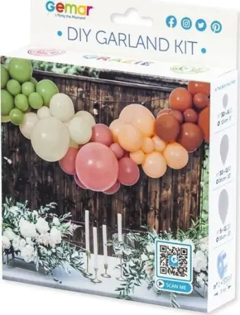 Set dekorativ tullumbacesh Godan DIY Boho Garland, 65 copë, Boho mix