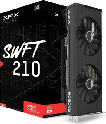 Kartelë grafike XFX Radeon RX 7800 XT Speedster SWFT 210, 16GB GDDR6, Dual Fan, e zezë