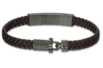 Byzylyk për meshkuj Police Wrath PEAGB0036603, 21cm, i zi