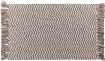 Tapet Douceur d'intérieur Cotton Braided Rug, 50x80cm, me pupla dekorative, beige