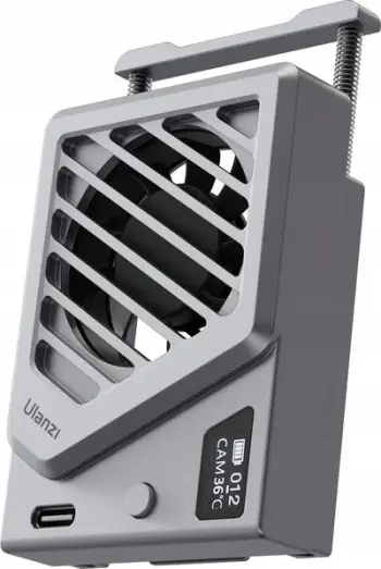 Ftohës ndriçimi Ulanzi Cooling Fan CA25 V2, me kapëse clamp, silver