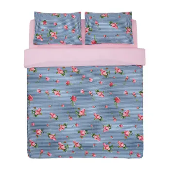 Set çarçafësh dyshe Heinner Home Rose, 4 copë, 200x220 cm, pambuk 100%, shumëngjyrësh