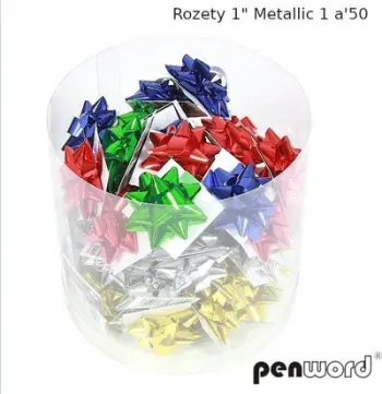Rozeta dekorative Penword Metallic, set 50 copë, metalike, shumëngjyrëshe