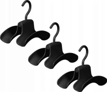 Set mbajtës çantash WENKO Herkules, set 3 copë, plastikë, i zi