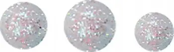 Toptha dekorativë Hasta Styrofoam Balls, përzierje 10-12mm, 20g, argjendtë