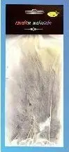 Pupla dekorative Galeria Hobb Soft Feathers, paketim 15 copë, gri e çelët