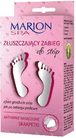 Set trajtim eksfolimi i këmbëve dhe çorape Marion Spa, 2x20ml