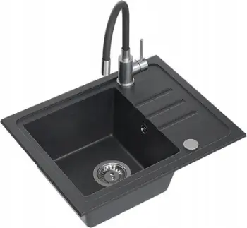 Lavaman kuzhine QUADRON BEN 116 me bateri MAGGIE, granit, 55x44x17.5 cm, i zi