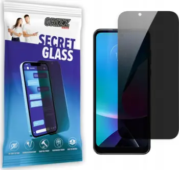 Xham mbrojtës privatësie Grizz SecretGlass për Motorola Moto G 5G Plus, keramik, transparent